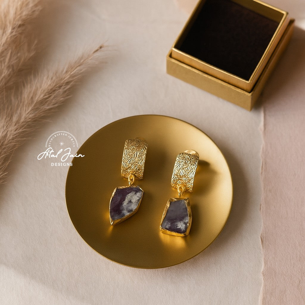 Majestic Glow Gold Hoops