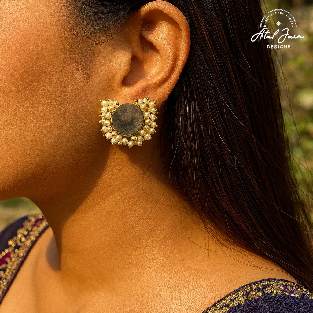 Gem & Pearl Harmony Studs