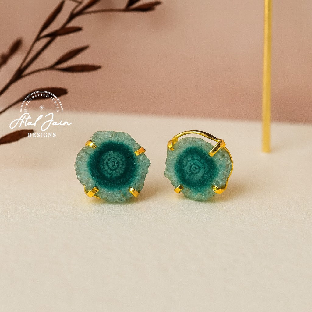 Agate Aura Studs