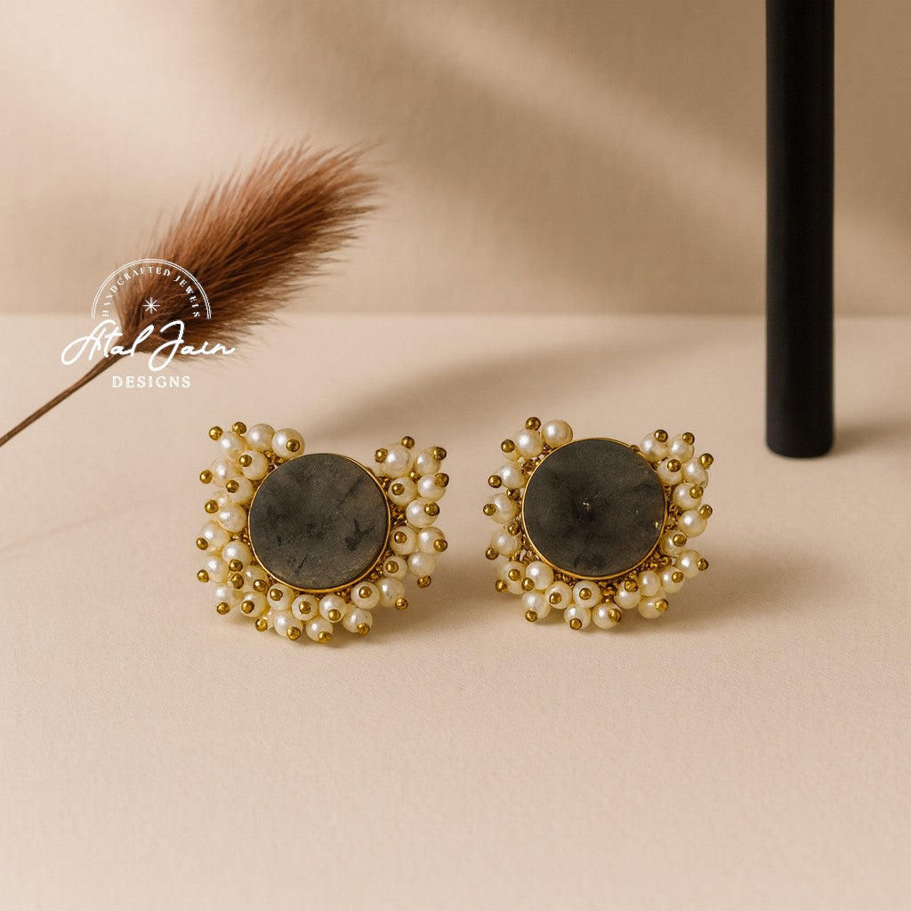 Gem & Pearl Harmony Studs