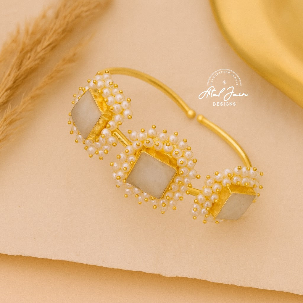 Luxe Square Stone Cuffs