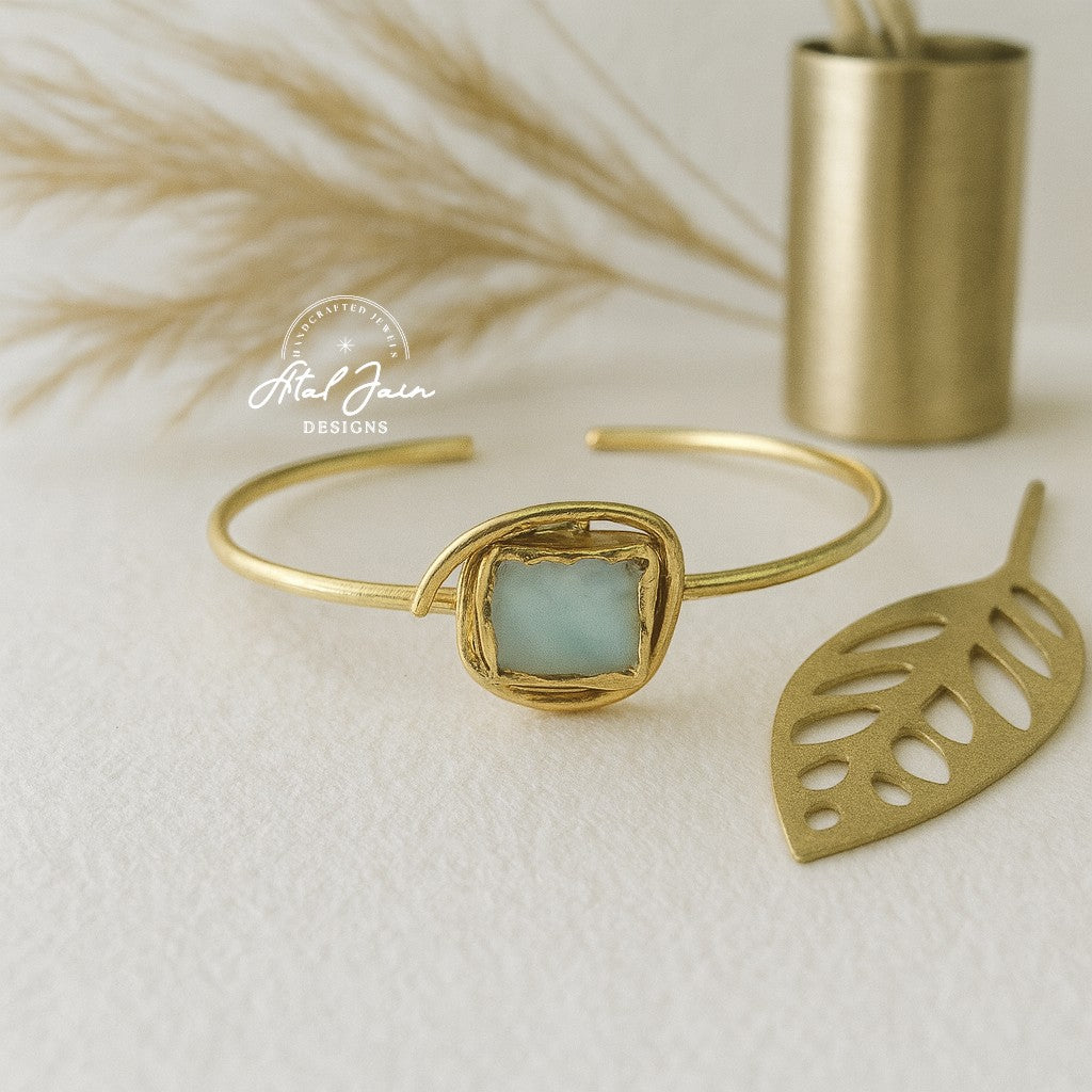 Serene Stone Gold Bracelet