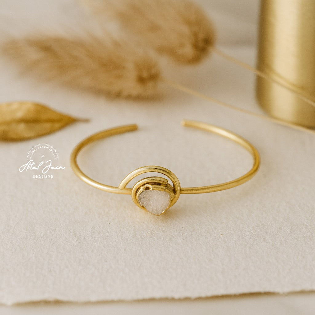Serene Stone Gold Bracelet