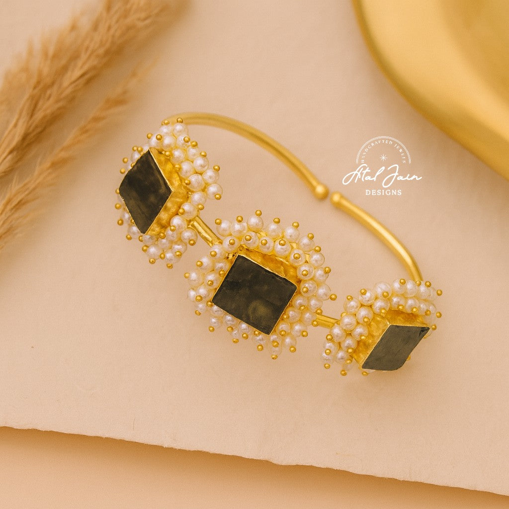 Luxe Square Stone Cuffs