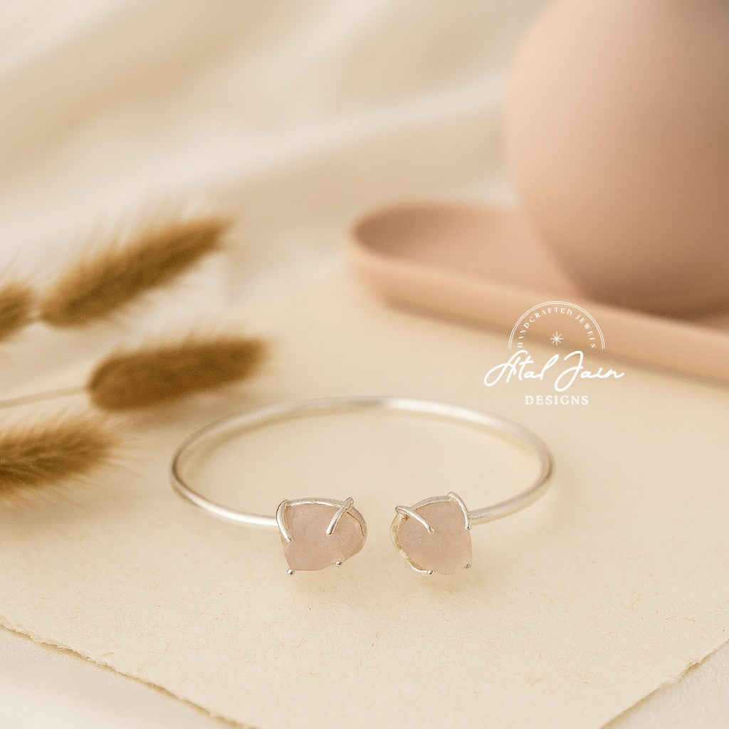 Silver Blossom Bangles