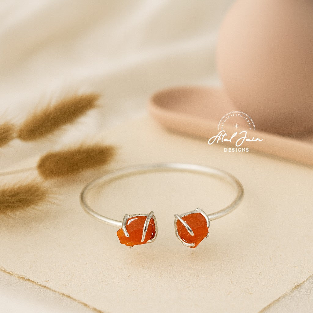 Silver Blossom Bangles