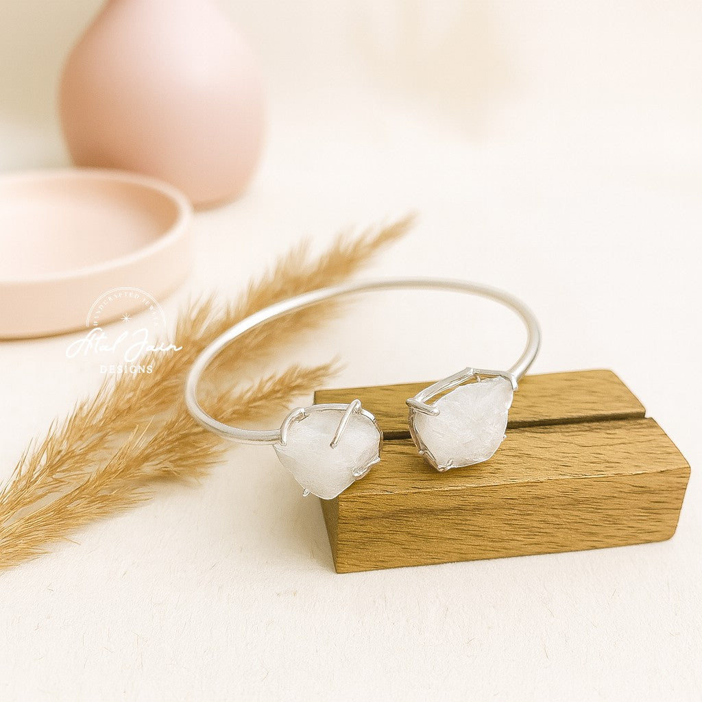 Silver Blossom Bangles