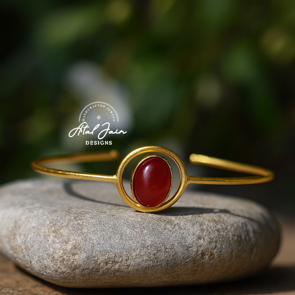 Scarlet Gemstone Cuff