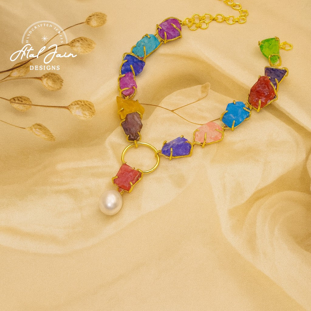 Vibrant Essence Gemstone Necklace