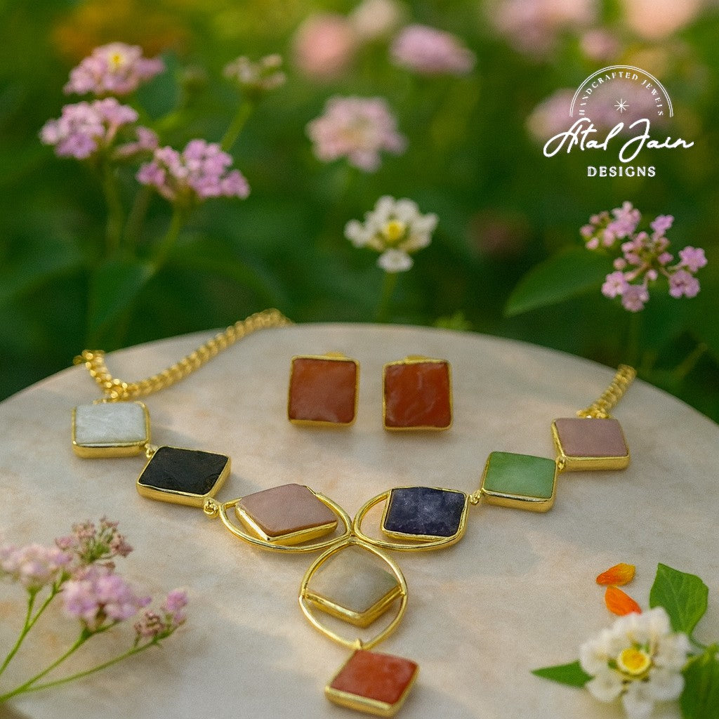 Chroma Luxe Necklace and Earring Duo