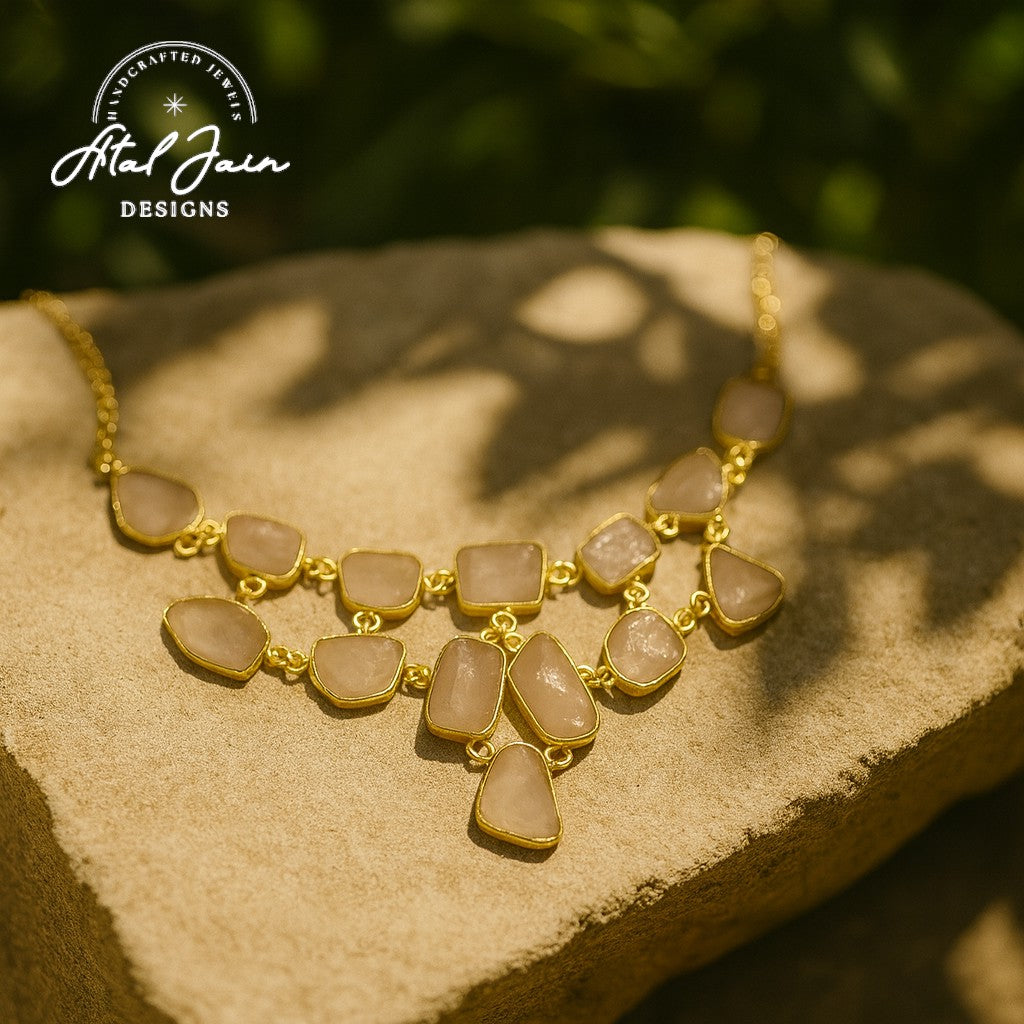 Ethereal Symphony: Vibrant Stone Necklace