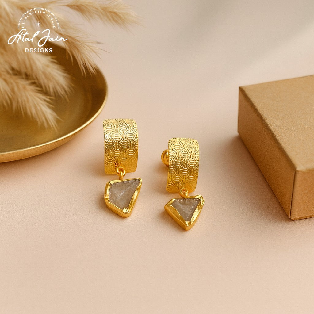 Majestic Glow Gold Hoops