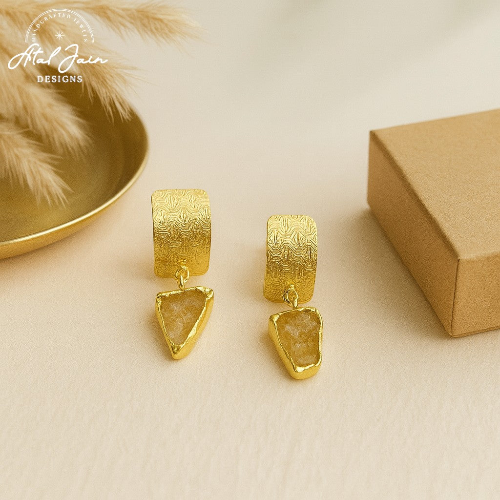 Majestic Glow Gold Hoops