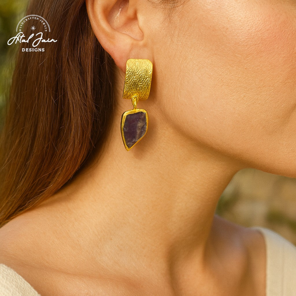 Majestic Glow Gold Hoops