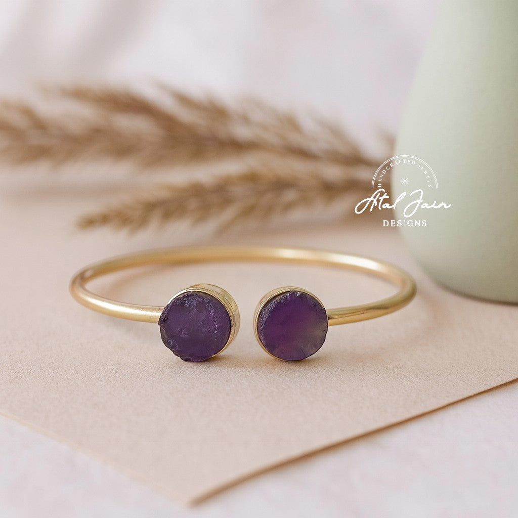 Golden Gemstone Serenity Bracelet