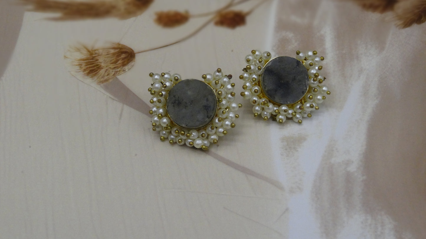 Gem & Pearl Harmony Studs