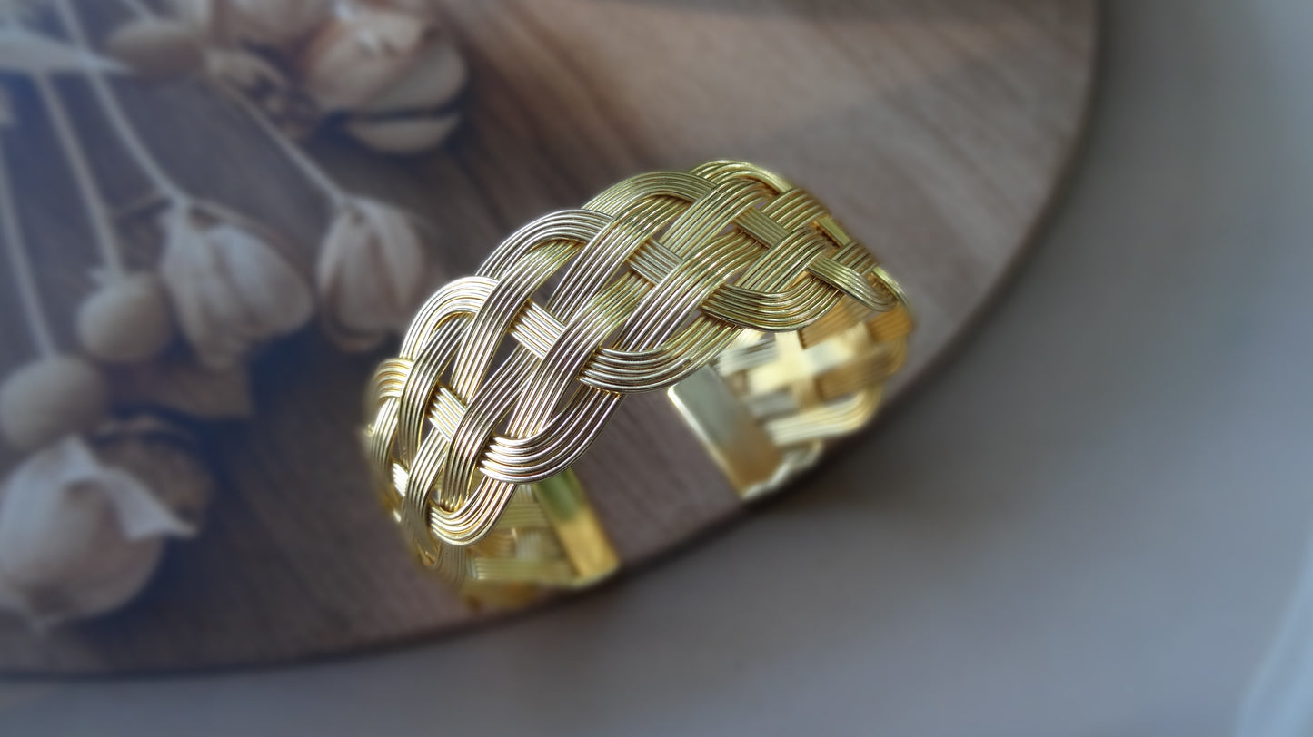 Artisan Gold Braided Bracelet