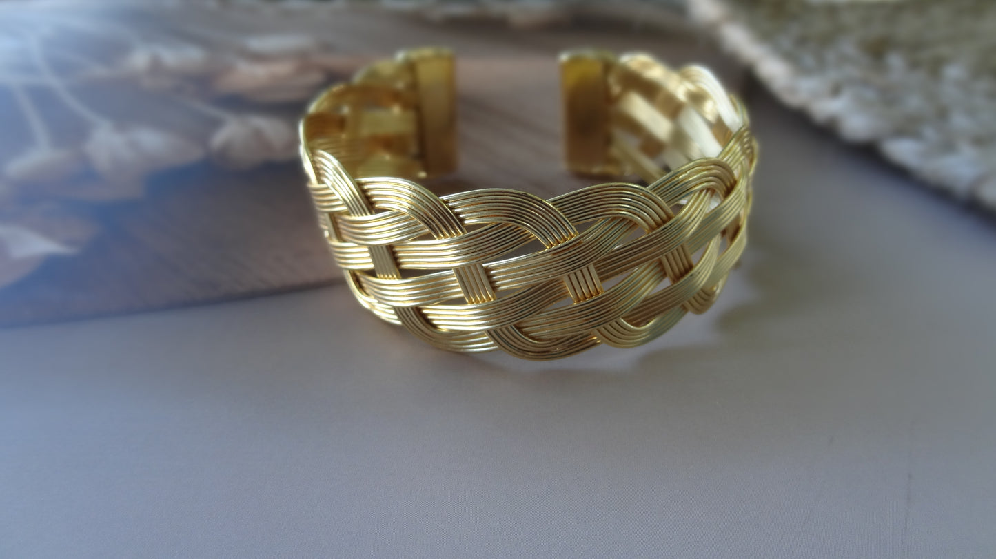 Artisan Gold Braided Bracelet
