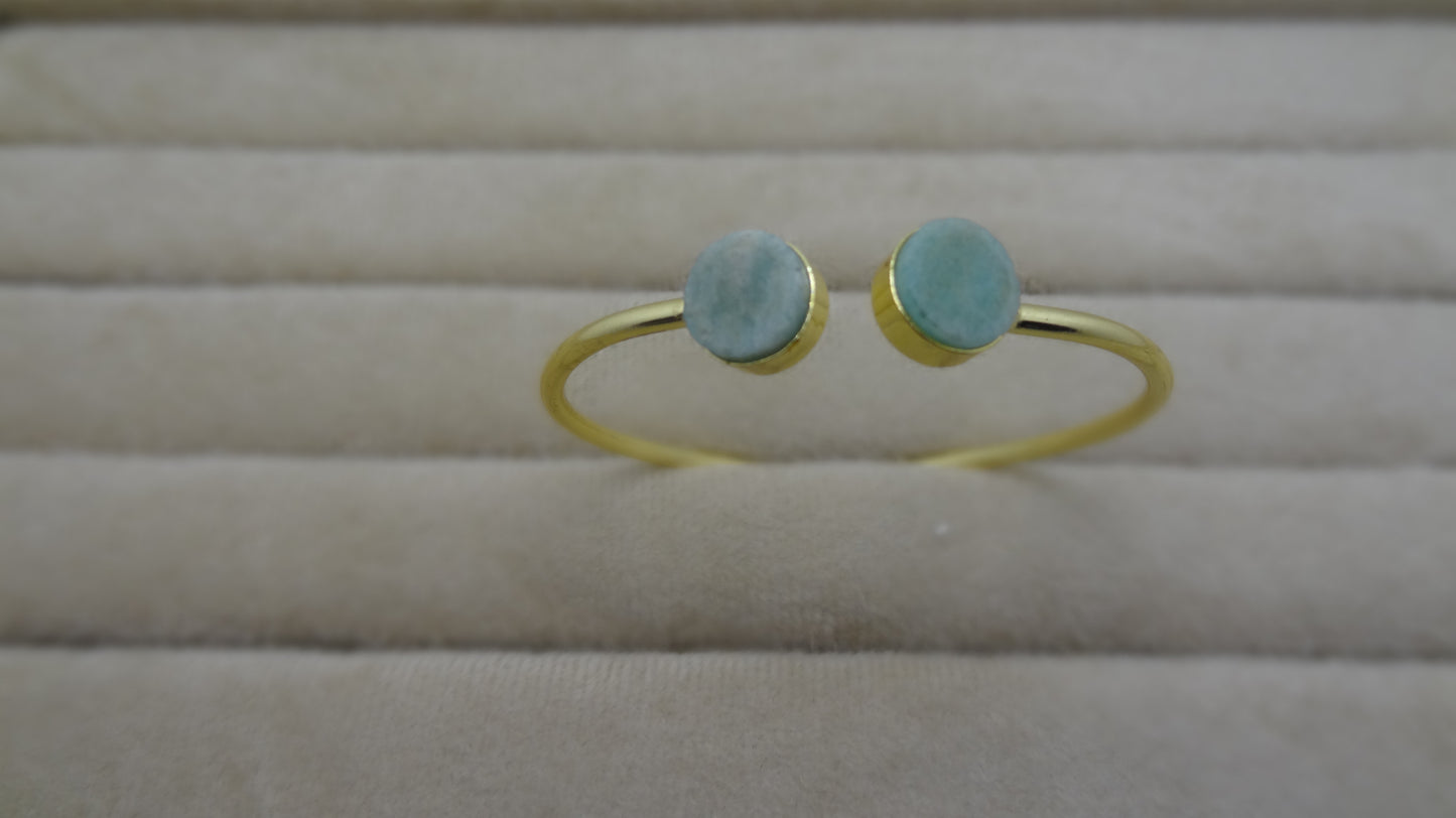Golden Gemstone Serenity Bracelet