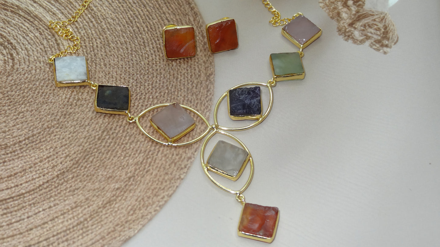 Chroma Luxe Necklace and Earring Duo