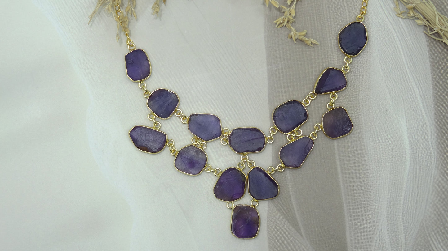 Ethereal Symphony: Vibrant Stone Necklace