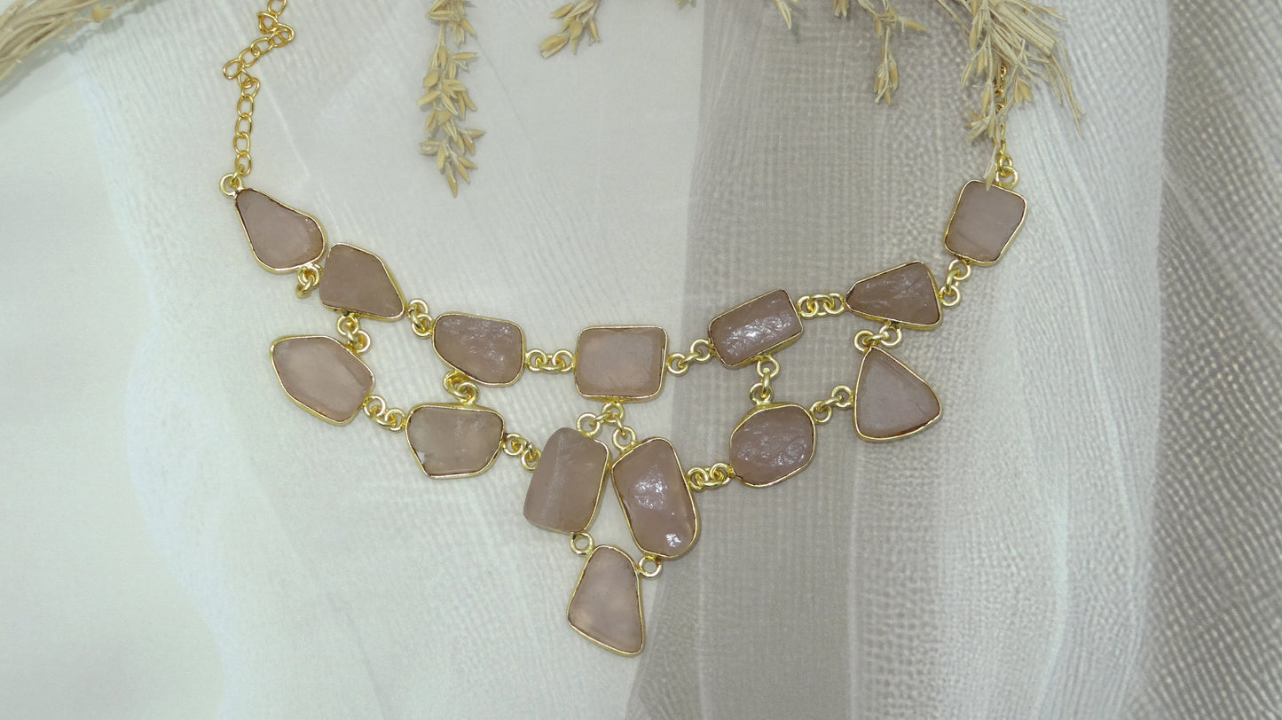 Ethereal Symphony: Vibrant Stone Necklace