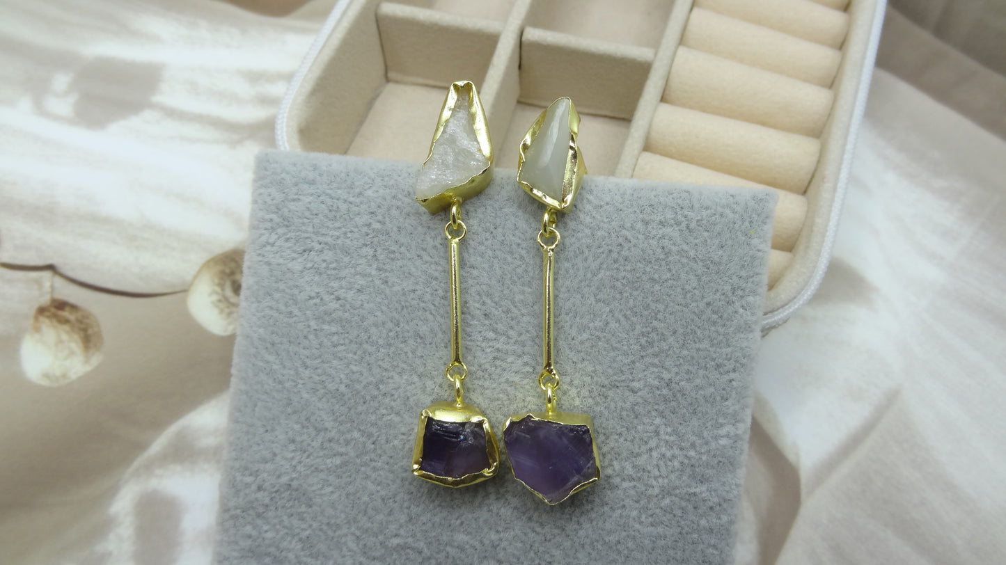 Gilded Gemstone Charms