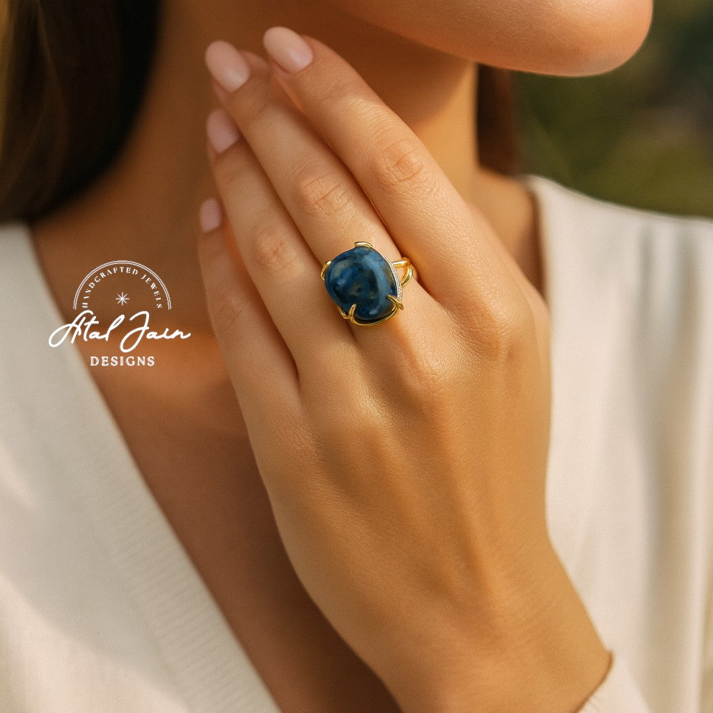 Whispering Rose: Agate Ring