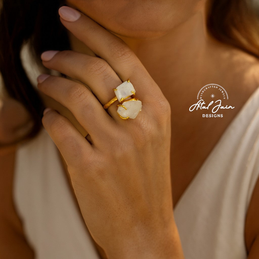 Luxe Dual Stone Rings