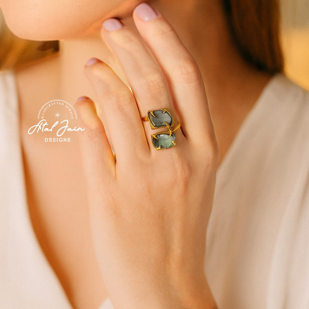 Luxe Dual Stone Rings