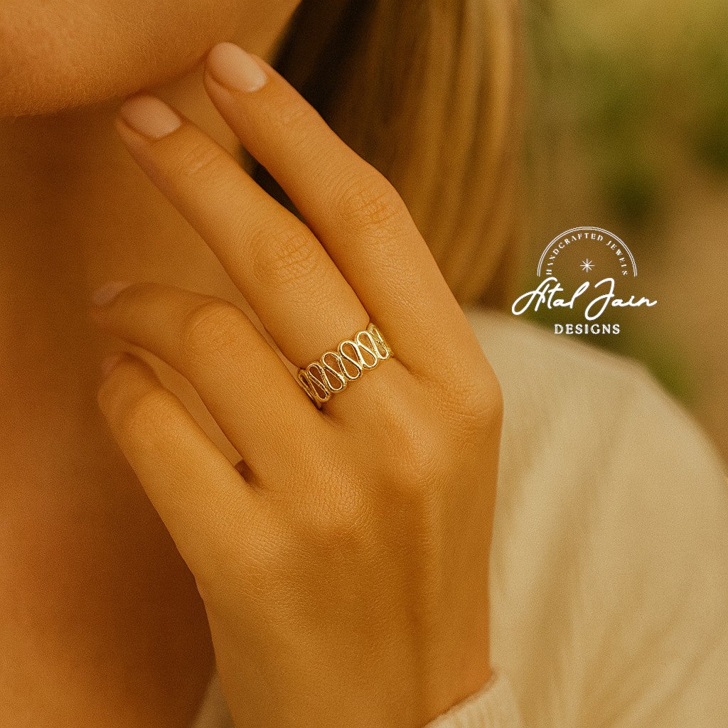 Wave-Kissed Golden Ring