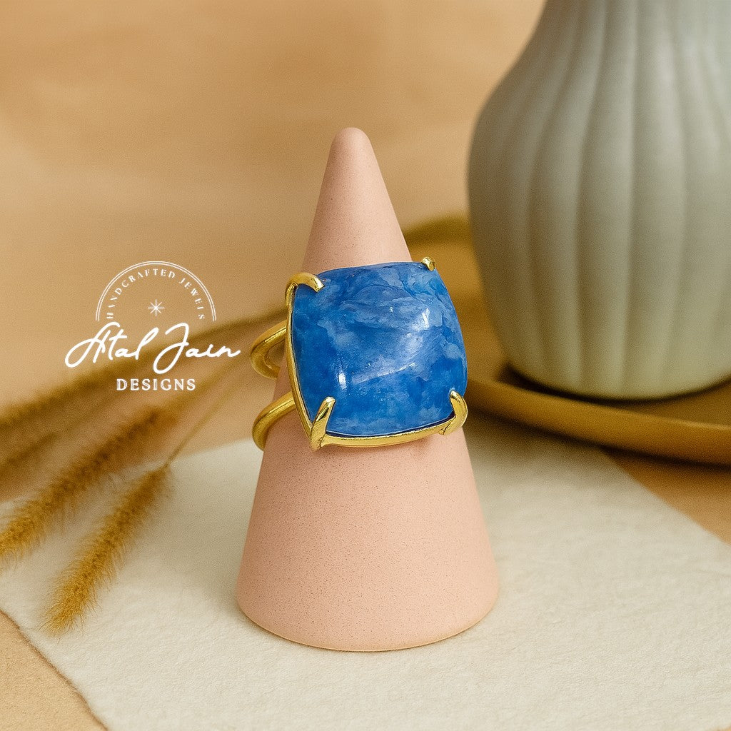Whispering Rose: Agate Ring