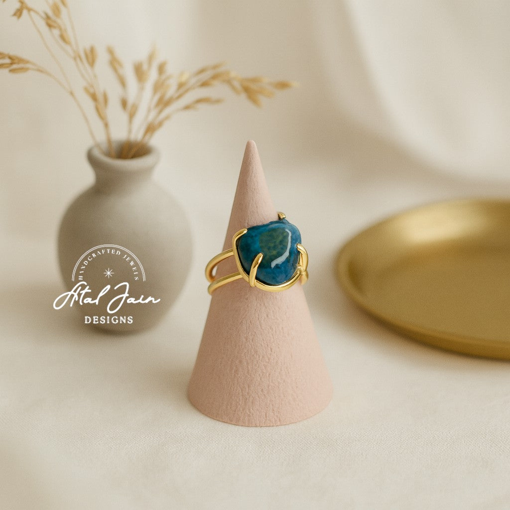 Whispering Rose: Agate Ring