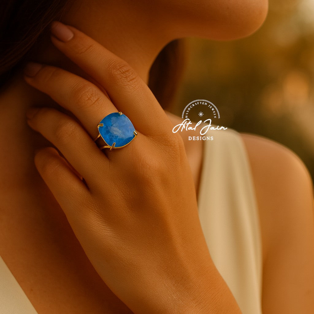 Whispering Rose: Agate Ring