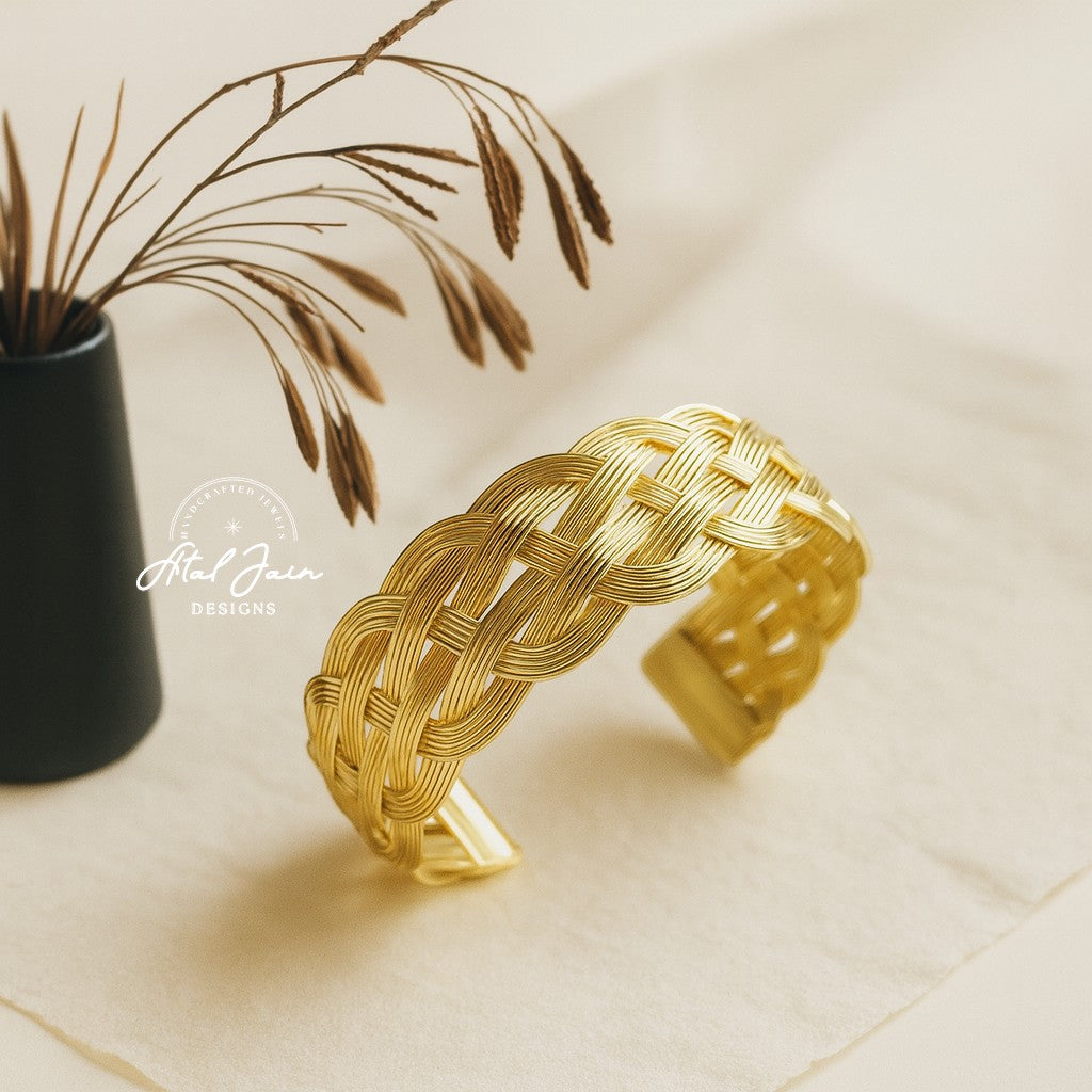 Artisan Gold Braided Bracelet