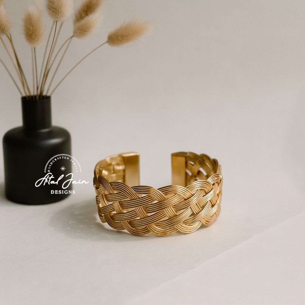 Artisan Gold Braided Bracelet