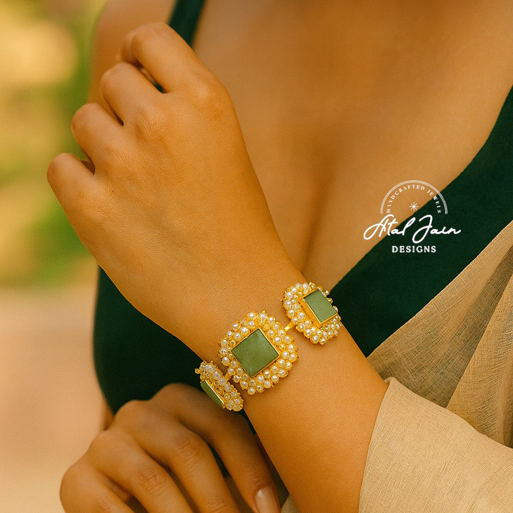 Luxe Square Stone Cuffs