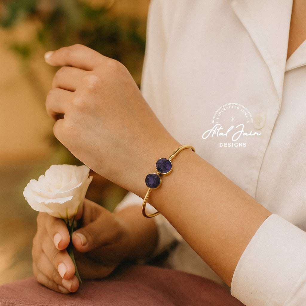 Golden Gemstone Serenity Bracelet
