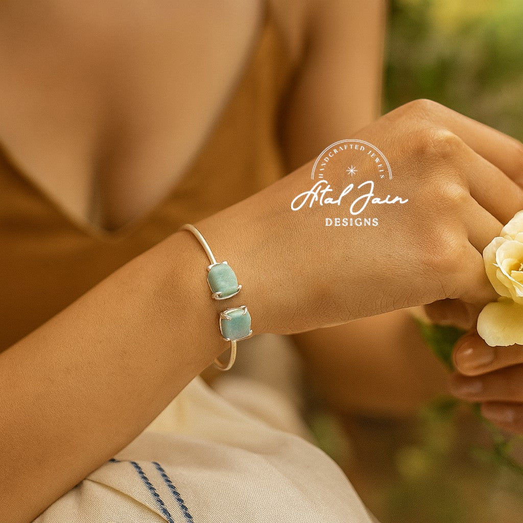 Silver Blossom Bangles