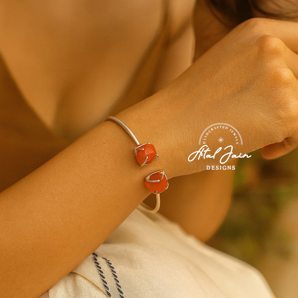 Silver Blossom Bangles