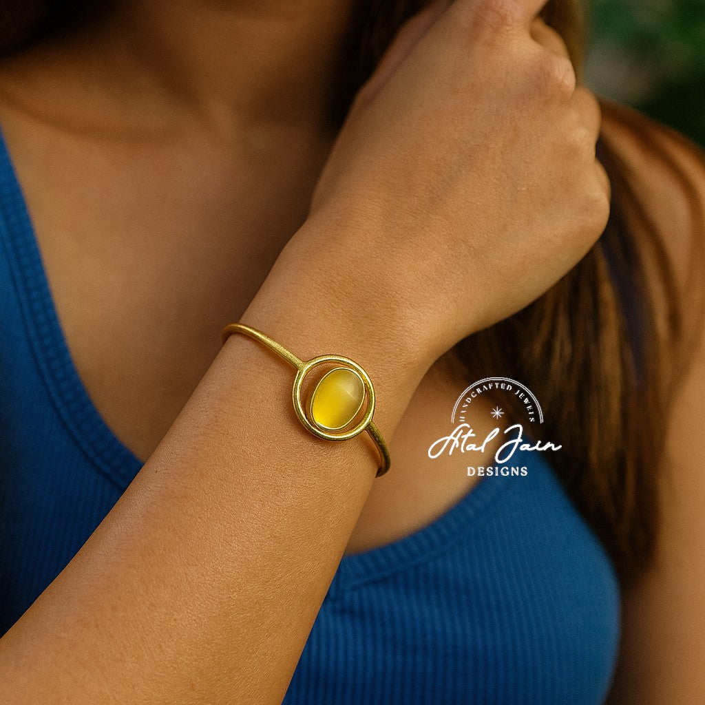 Scarlet Gemstone Cuff