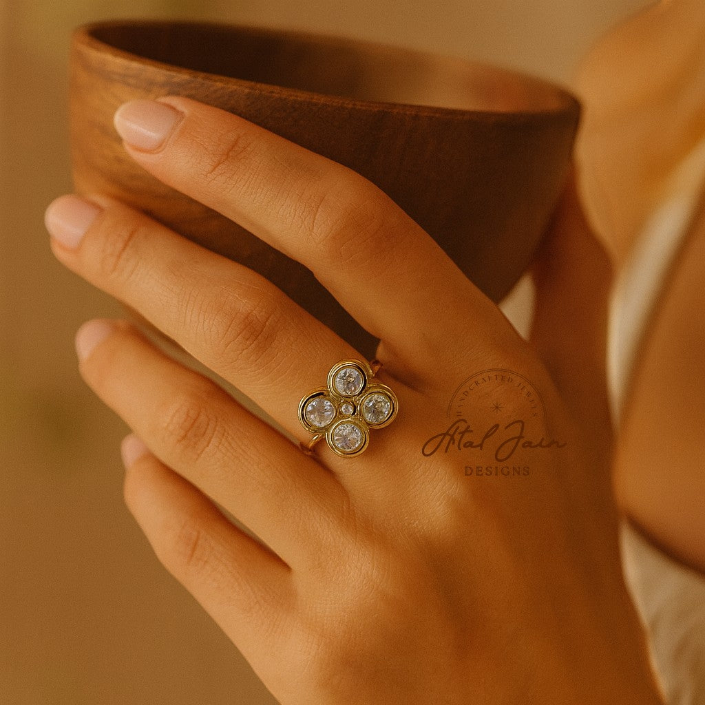 Trisha Regal Floral Ring