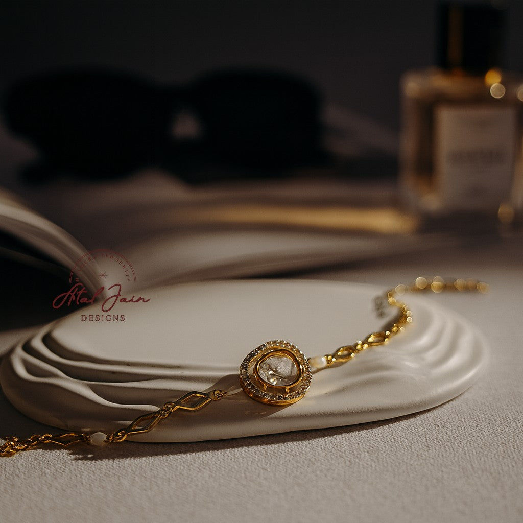 Aalaya Oval Polki Bracelet