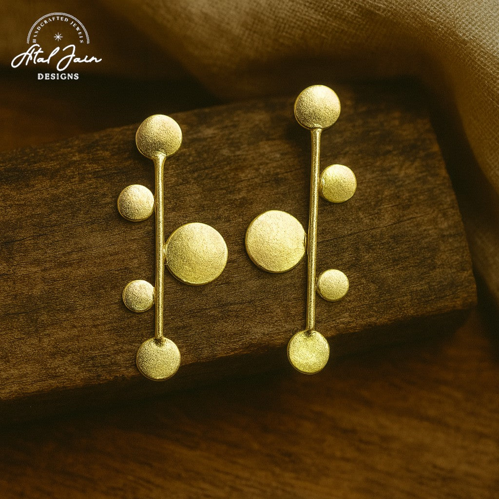 Regal Leaf Adorned Earrings