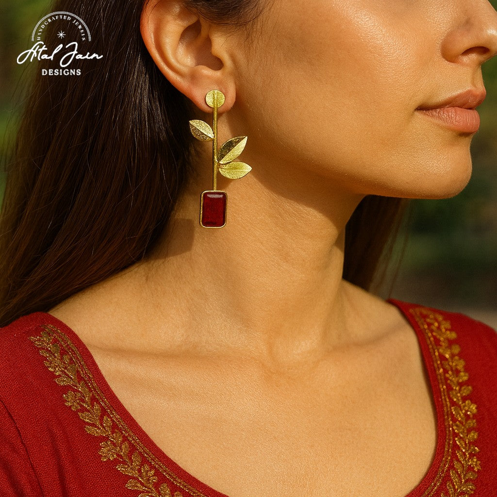 Luxe Autumn Leaf Earrings