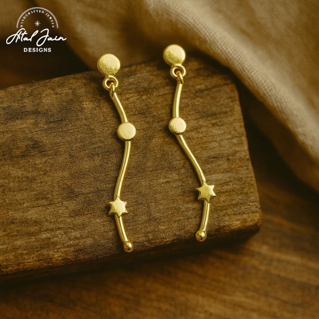 Astral Harmony Gold Earrings