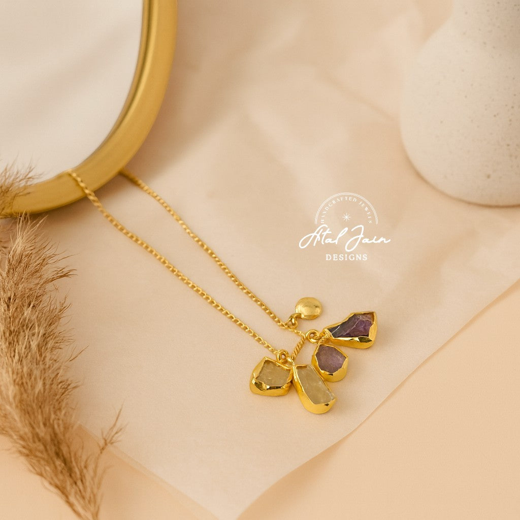 Lavish Cluster of Colors Pendant