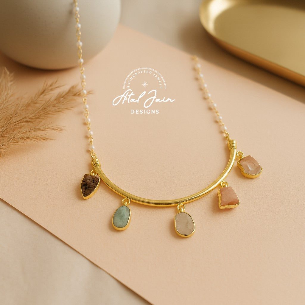 Majestic Half Moon Treasures Pendant