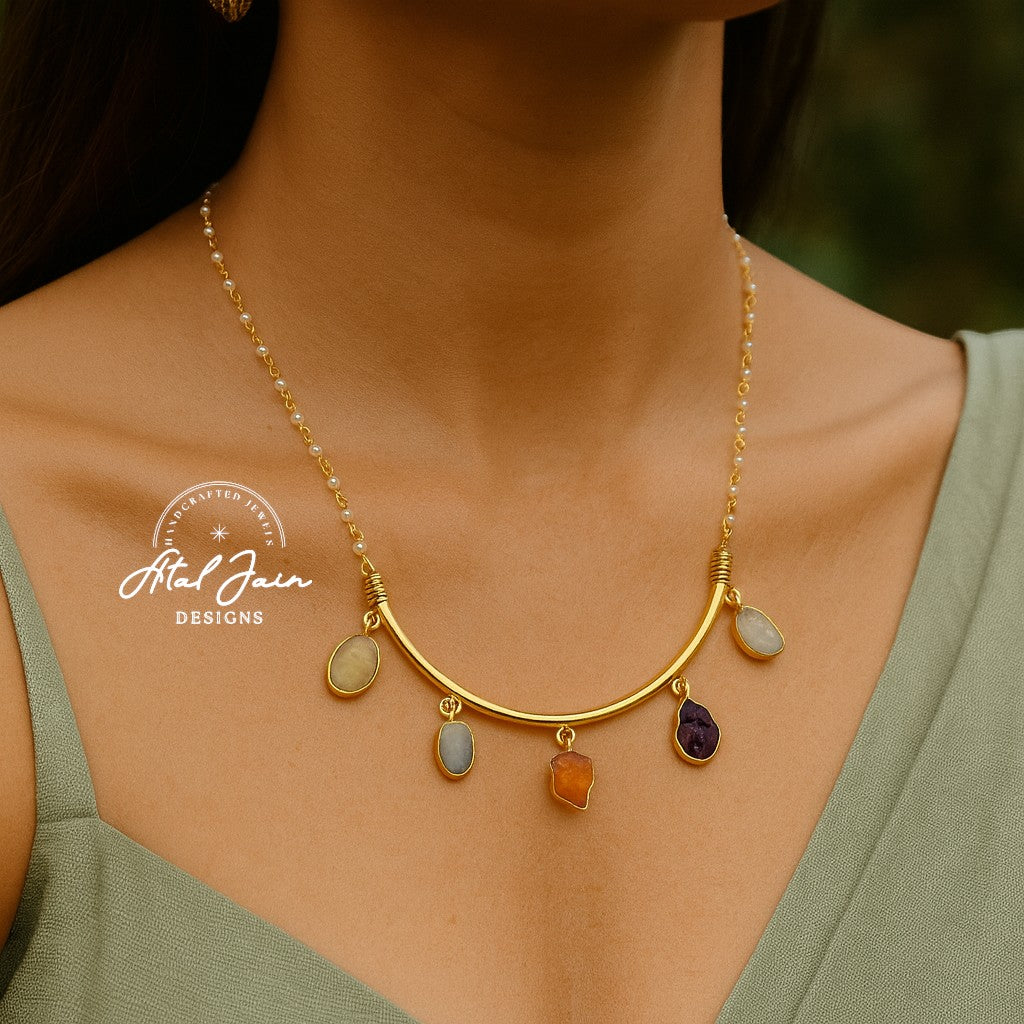 Majestic Half Moon Treasures Pendant