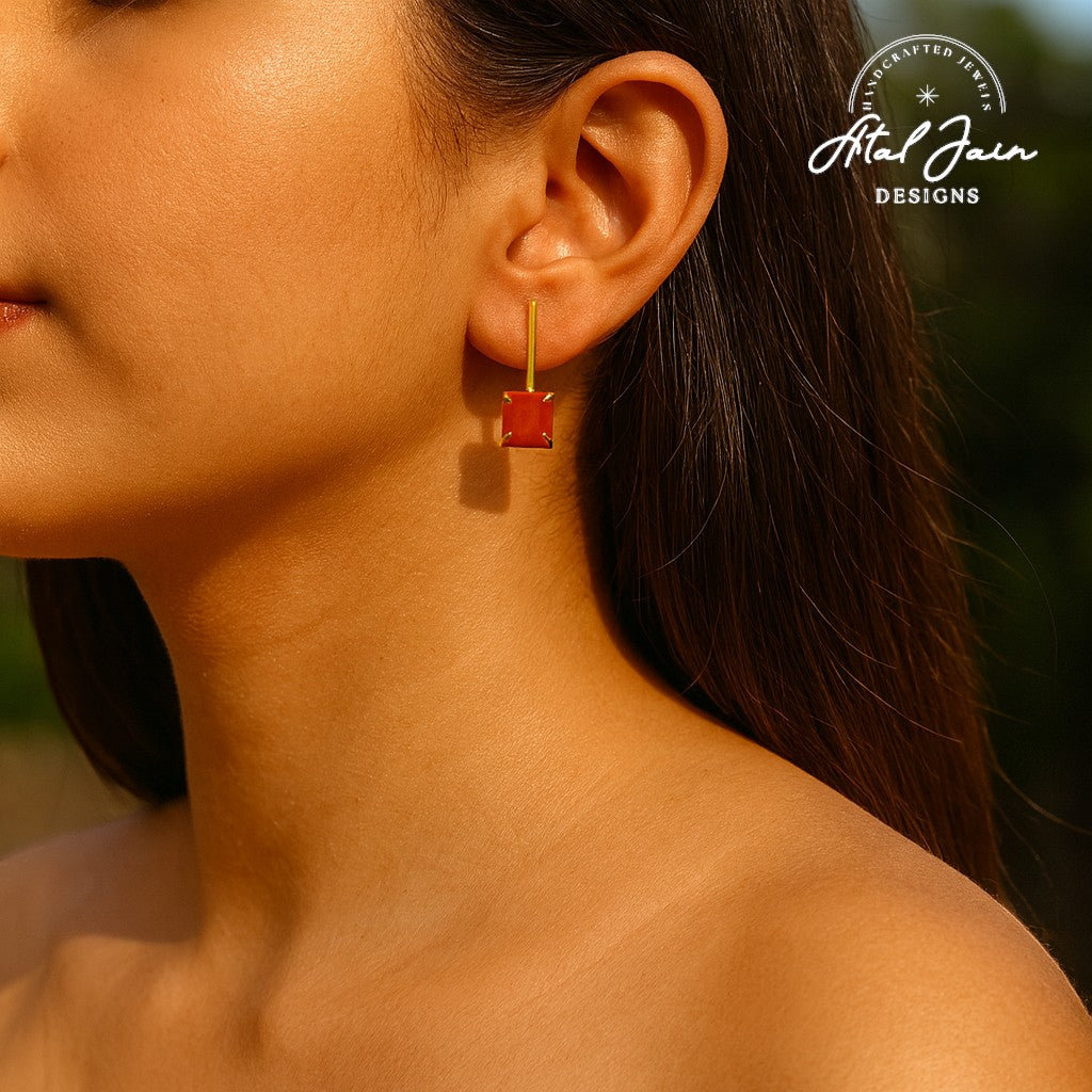 Jewel-Toned Glamour Earrings